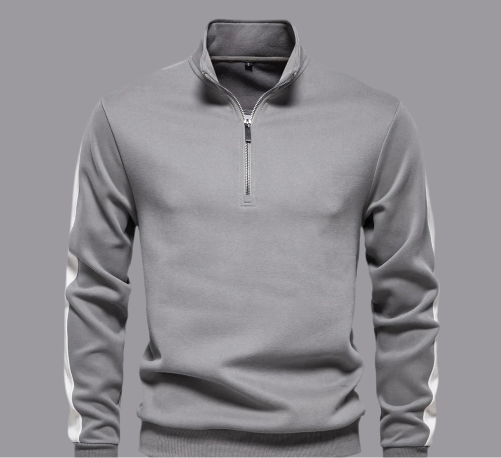 Lightweight Casual Mens Quarter Zip Sport Pullover