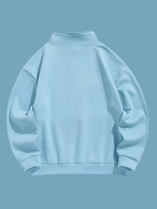 Men's Colorblock fleece-lined Boston Quarter zip