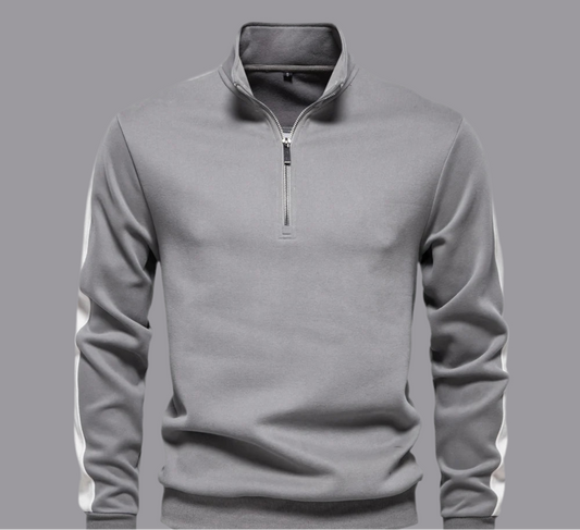 Lightweight Casual Mens Quarter Zip Sport Pullover